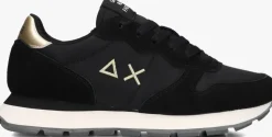 zwarte sun68 lage sneakers ally solid nylon