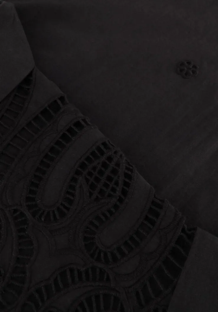 zwarte suncoo midi jurk coco