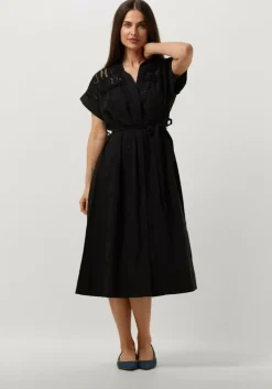 zwarte suncoo midi jurk coco