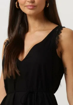 zwarte suncoo midi jurk cristy