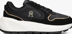 zwarte tommy hilfiger lage sneakers chunky fashion runner