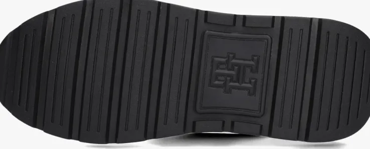 zwarte tommy hilfiger lage sneakers chunky fashion runner