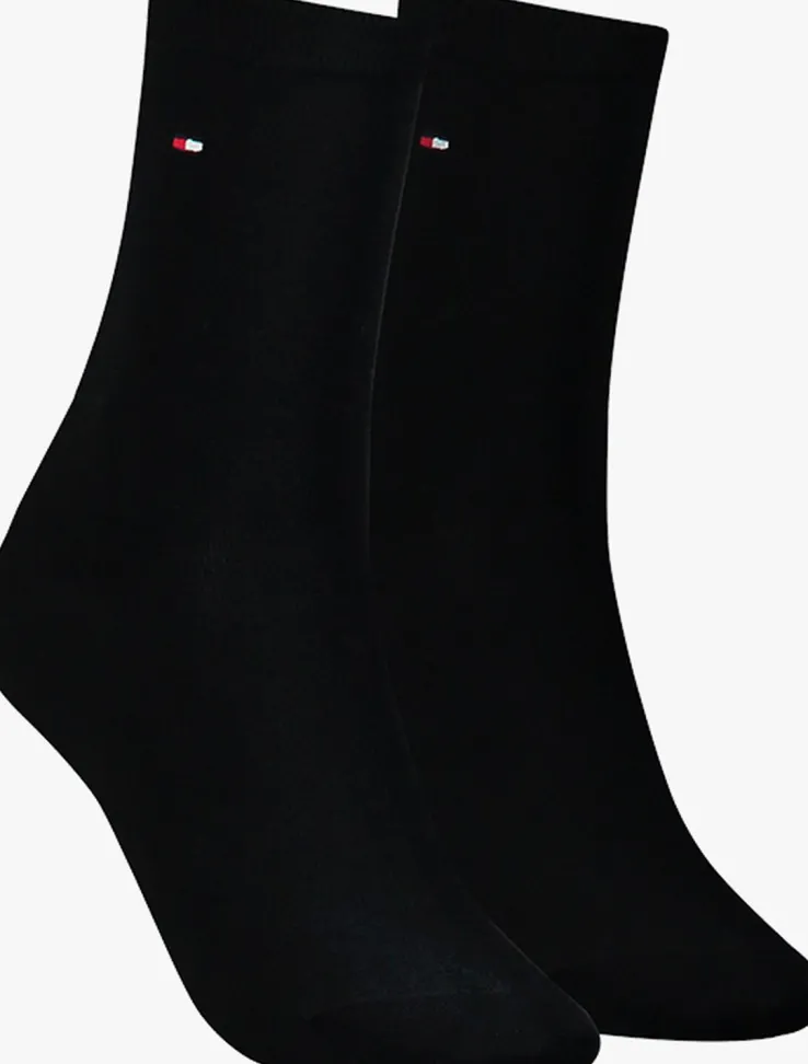 zwarte tommy hilfiger sokken th women sock casual