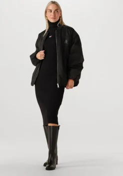 TOMMY JEANS e midi jurk tjw mockneck badge sweater dress>DAMES Jurken