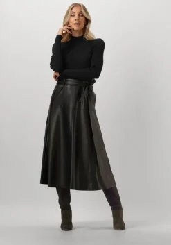 zwarte twinset milano midi jurk 242tt3080