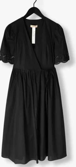 zwarte twinset milano midi jurk 251tt2091
