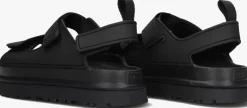 zwarte ugg platte sandalen w goldenglow