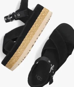 zwarte ugg sandalen aubrey ankle