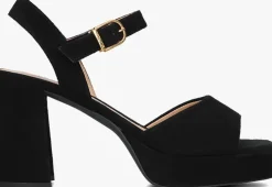 zwarte unisa sandalen met hak odran