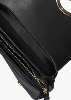 zwarte valentino bags schoudertas moses flap bag