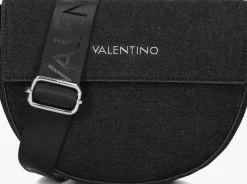 zwarte valentino bags schoudertas bigs denim flap bag