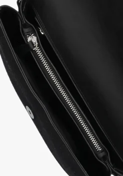 zwarte valentino bags schoudertas bigs denim flap bag