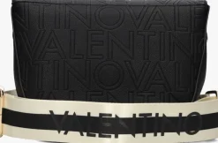zwarte valentino bags schoudertas pansy flap bag