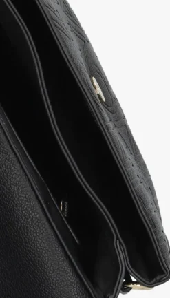 zwarte valentino bags schoudertas pansy flap bag