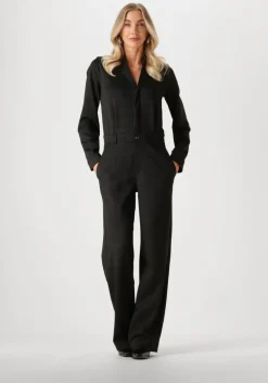 zwarte vanilia jumpsuit tricot pattern jumpsuit