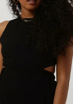 zwarte vanilia maxi jurk resort cross