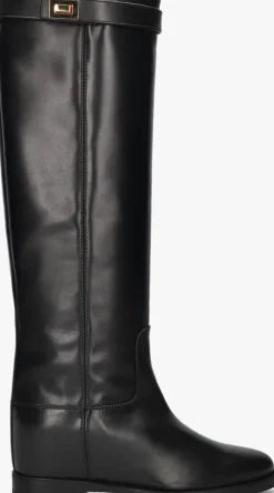 zwarte via roma 15 hoge laarzen santa monica 3807