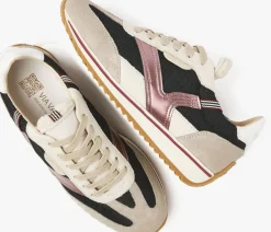 zwarte via vai lage sneakers mikki natalia