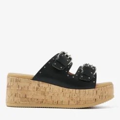 zwarte via vai slippers sissel mira