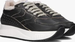 zwarte voile blanche lage sneakers lana fresh