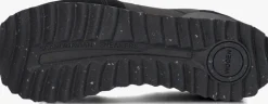 zwarte woden lage sneakers ronja plateau