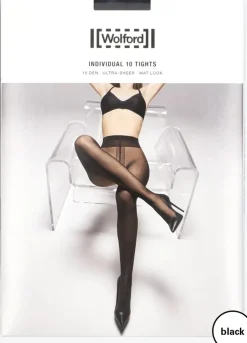 zwarte wolford panty's individual 10 tights