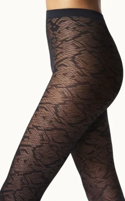 WOLFORD e panty's snake jacquard thights>DAMES Beenmode