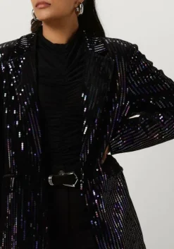 zwarte y.a.s. blazer yaseliva sequin ls long blazer