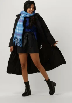 zwarte y.a.s. gewatteerde jas yasirima ls long down coat s. noos