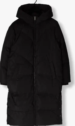 zwarte y.a.s. gewatteerde jas yasirima ls long down coat s. noos