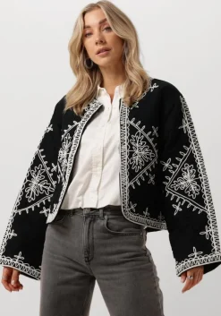 zwarte y.a.s. jack yasmani ls quilt jacket s.