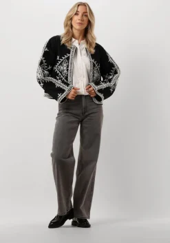 zwarte y.a.s. jack yasmani ls quilt jacket s.