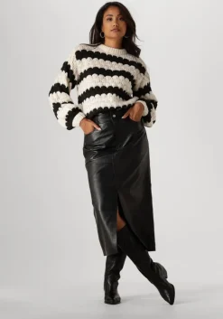 Y.A.S. e maxirok yasmina hw leather long skirt>DAMES Rokken