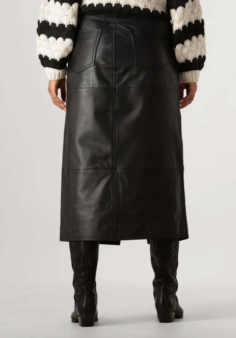 Y.A.S. e maxirok yasmina hw leather long skirt>DAMES Rokken