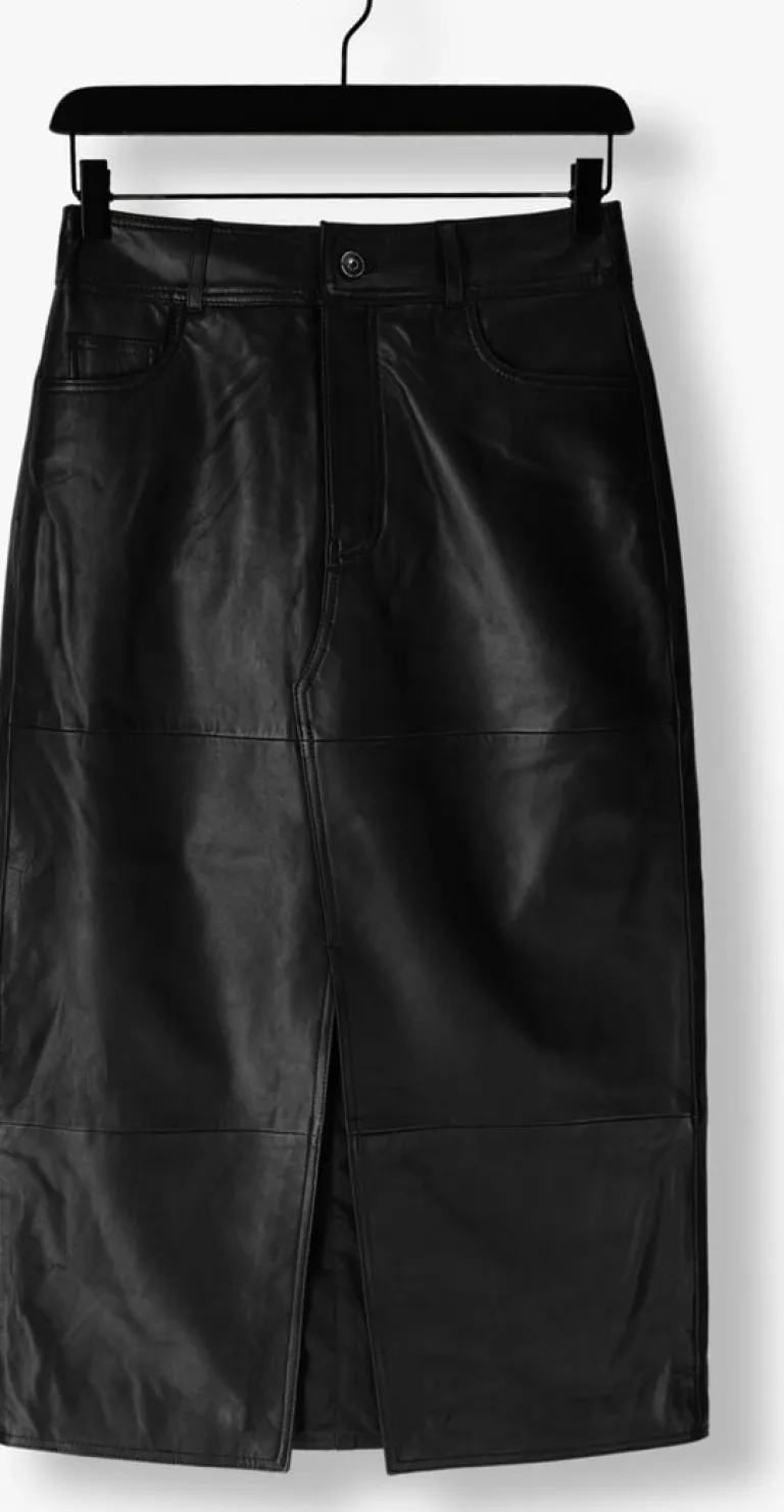 Y.A.S. e maxirok yasmina hw leather long skirt>DAMES Rokken