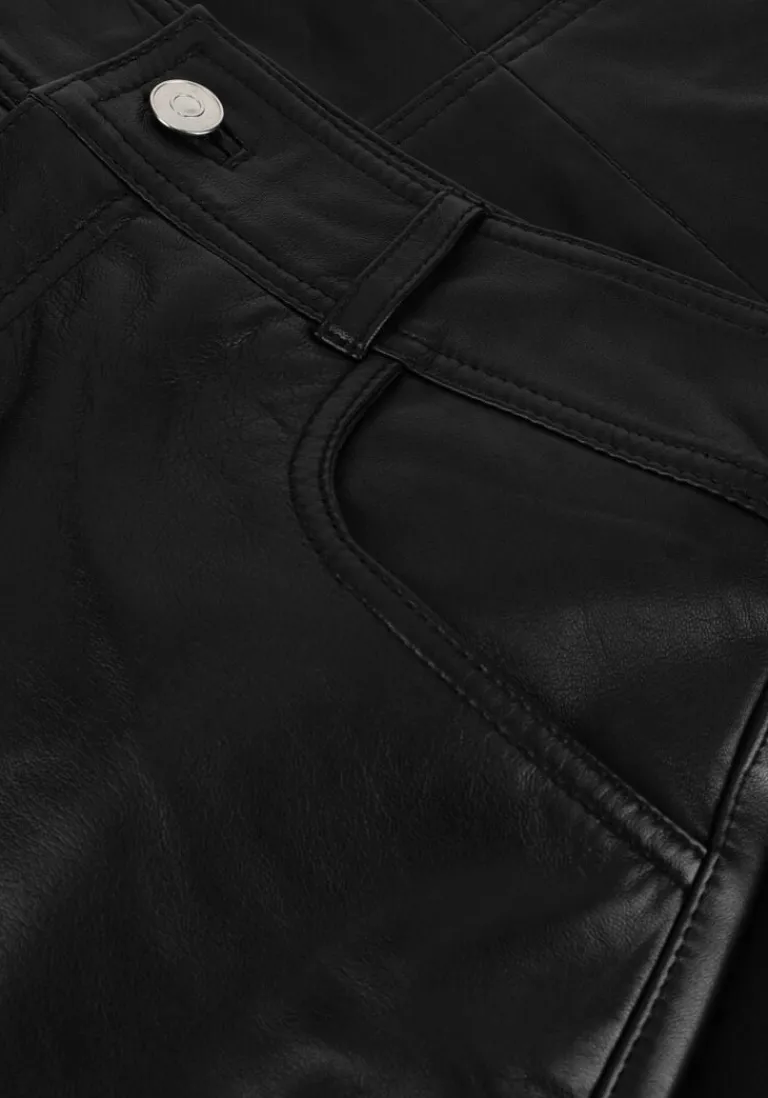 Y.A.S. e maxirok yasmina hw leather long skirt>DAMES Rokken