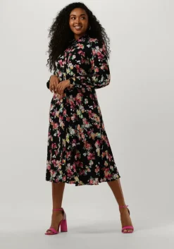 zwarte y.a.s. midi jurk yasaloma ls midi shirt dress s