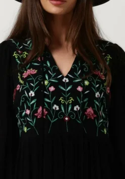 zwarte y.a.s. mini jurk yaschella 3/4 tunic dress s. fest