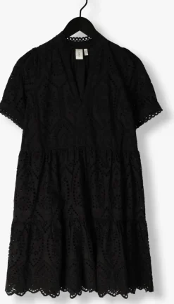 zwarte y.a.s. mini jurk yasholi ss dress s.