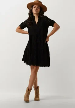 zwarte y.a.s. mini jurk yasholi ss dress s.