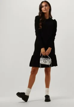 zwarte y.a.s. mini jurk yasines ls knit dress