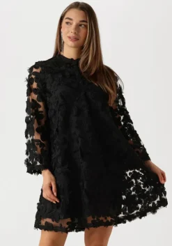 zwarte y.a.s. mini jurk yaskarly 7/8 short dress