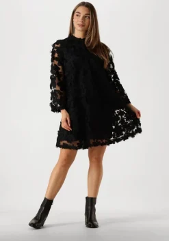 zwarte y.a.s. mini jurk yaskarly 7/8 short dress