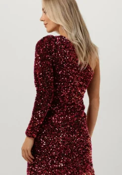 zwarte y.a.s. mini jurk yaspinko sequin os dress