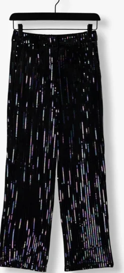 zwarte y.a.s. pantalon yaseliva sequin hw straight pant
