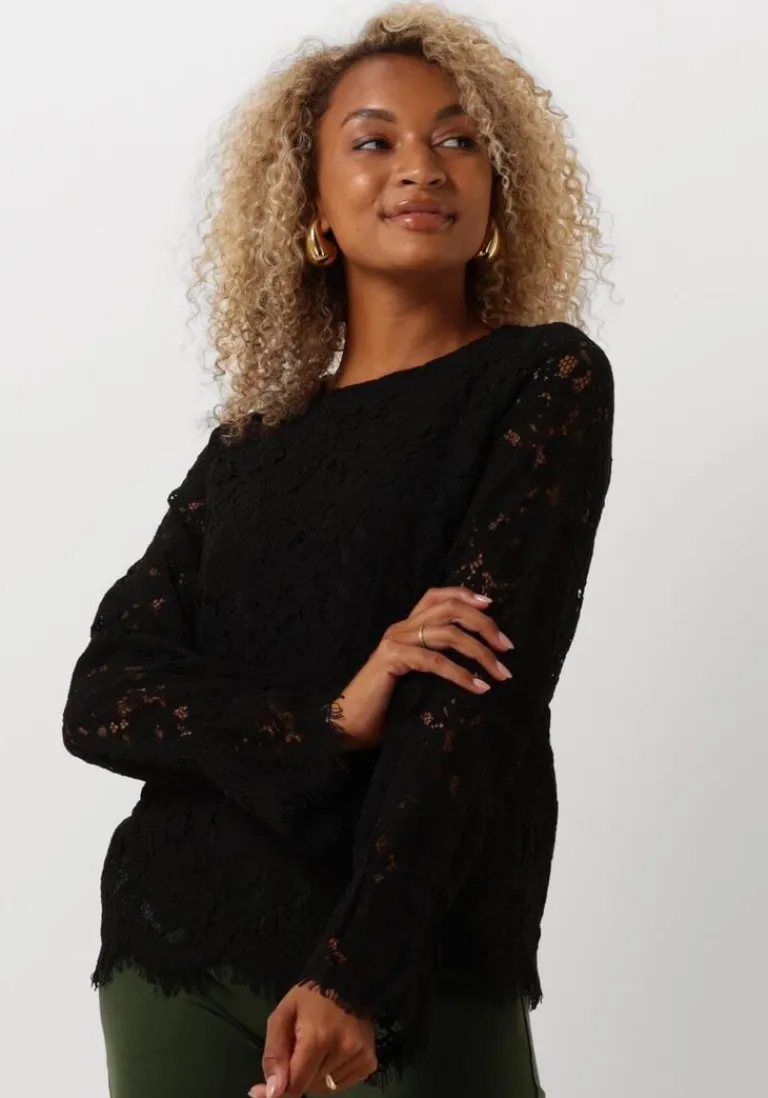 Y.A.S. e top yasperla ls lace top>DAMES Tops & T-Shirts