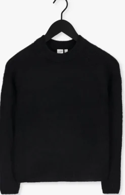 zwarte y.a.s. trui yasalva ls o-neck knit pullover